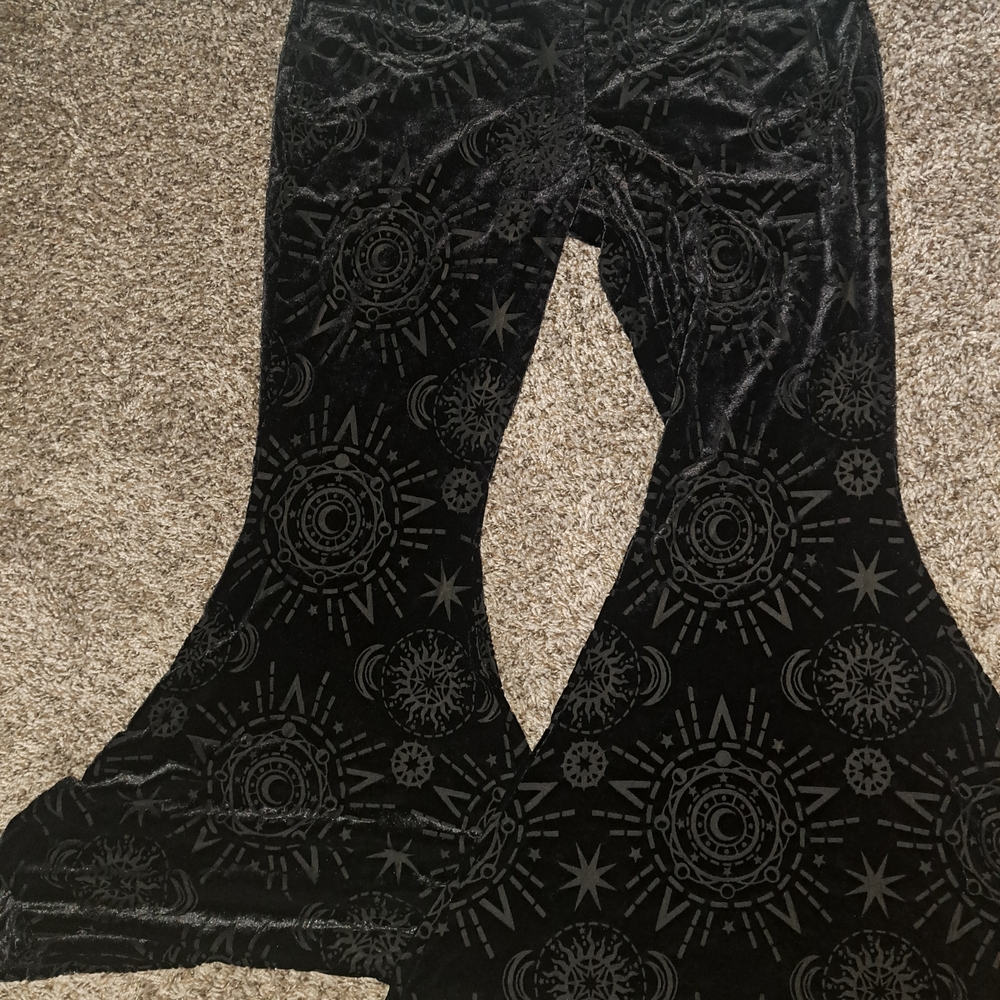 Killstar Evil Eye Burnout Bell Bottoms